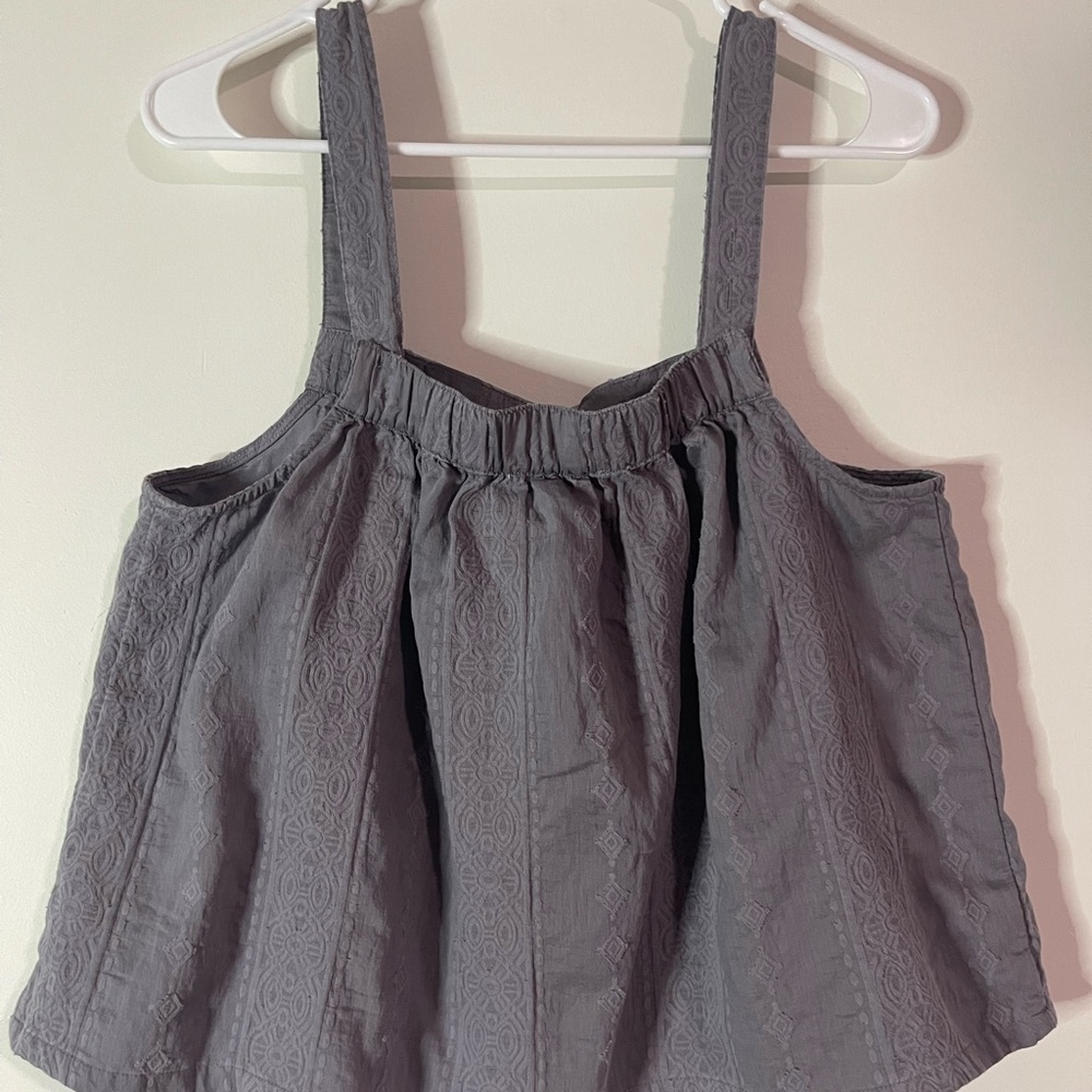 Splendid Gray Textured Women's Top - Picture 4 of 4